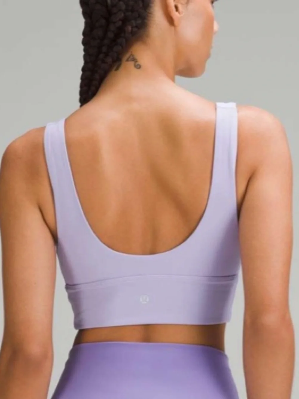 Lululemon Align Light Lavender V-Neck Sports Bra - Picture 3 of 9
